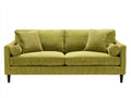 Zweisitzer Sofa aus Cord Stoff 190x90x85 cm - Olivgrün - modernes Design für Wohnzimmer